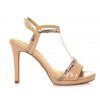 Πέδιλα Mariamare λεπτομέρεια φίδι beige (66701)