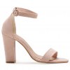 Πέδιλα Sedici με σιλικόνη nude suede (82)