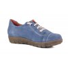 Sneakers Pyramis δερμάτινα  μελί-τζην ( 6230/2050)