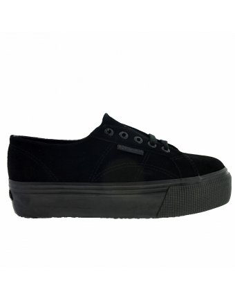 Superga flatforms sneakers total black (S003LM0)