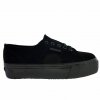 Superga flatforms sneakers total black (S003LM0)