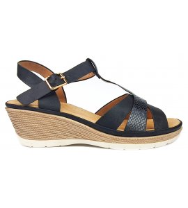 Πλατφόρμες La coquette black (99449-8)