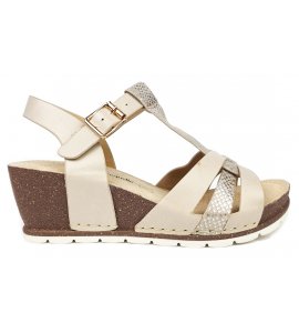 Πλατφόρμες La coquette beige (2870-E1)