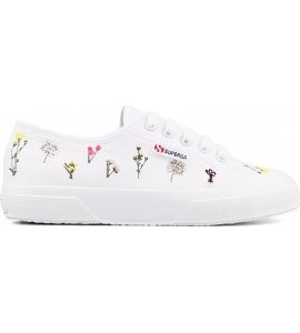 Sneakers Superga white flowers (S31111W)