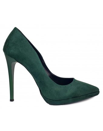 Γόβες Sedici green suede (1000T)