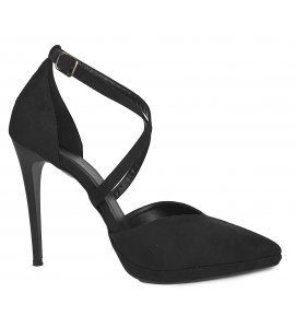 Γόβες Sedici black suede (1085)