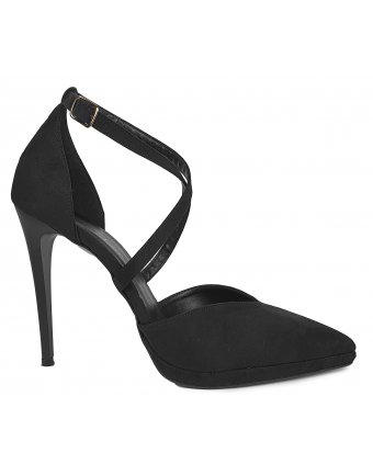 Γόβες Sedici black suede (1085)