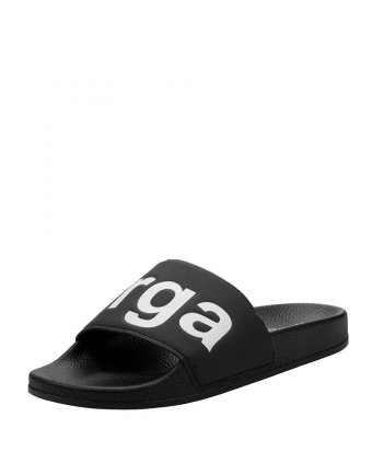 Superga pool slides black/white (S111I3W)