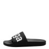 Superga pool slides black/white (S111I3W)