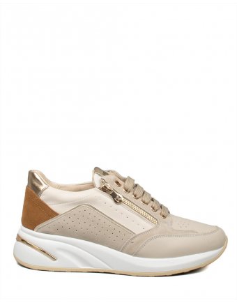 Sneakers  KEYS beige/metal (K-9061)