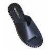 IOANNIS  δερμάτινα σανδάλια black (Β150)