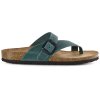 Interbios δερμάτινα σανδάλια jeans (7119)