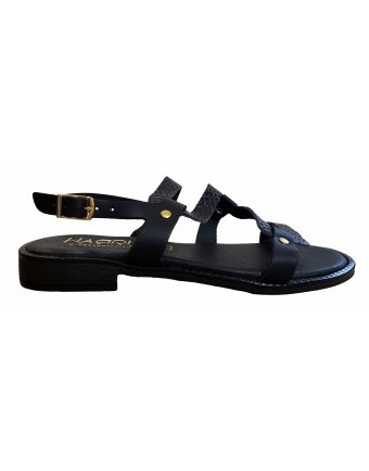 Σανδάλια Sedici δερμάτινα black (135-1084)