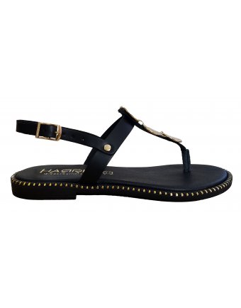 Σανδάλια Sedici δερμάτινα black (313-1168)
