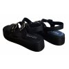 Πλατφόρμες Sedici δερμάτινες black (318-1190)