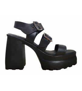 Πέδιλα sedici δερμάτινα black (334-4330)