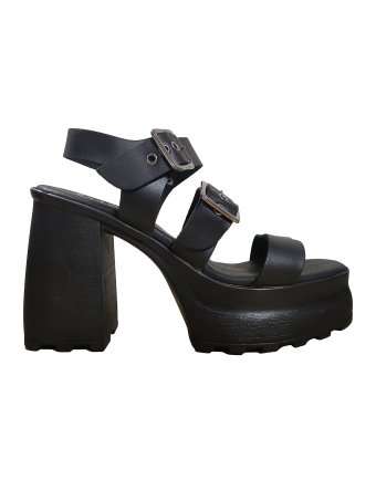 Πέδιλα sedici δερμάτινα black (334-4330)
