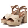 Πέδιλα Refresh beige (171544)
